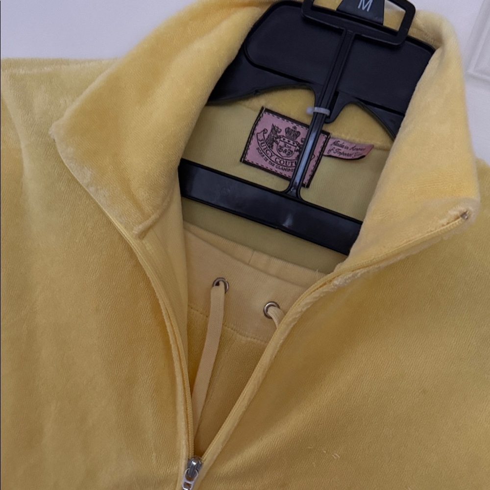 Yellow terry cloth Juicy Couture Tracksuit set - Picture 2 of 9